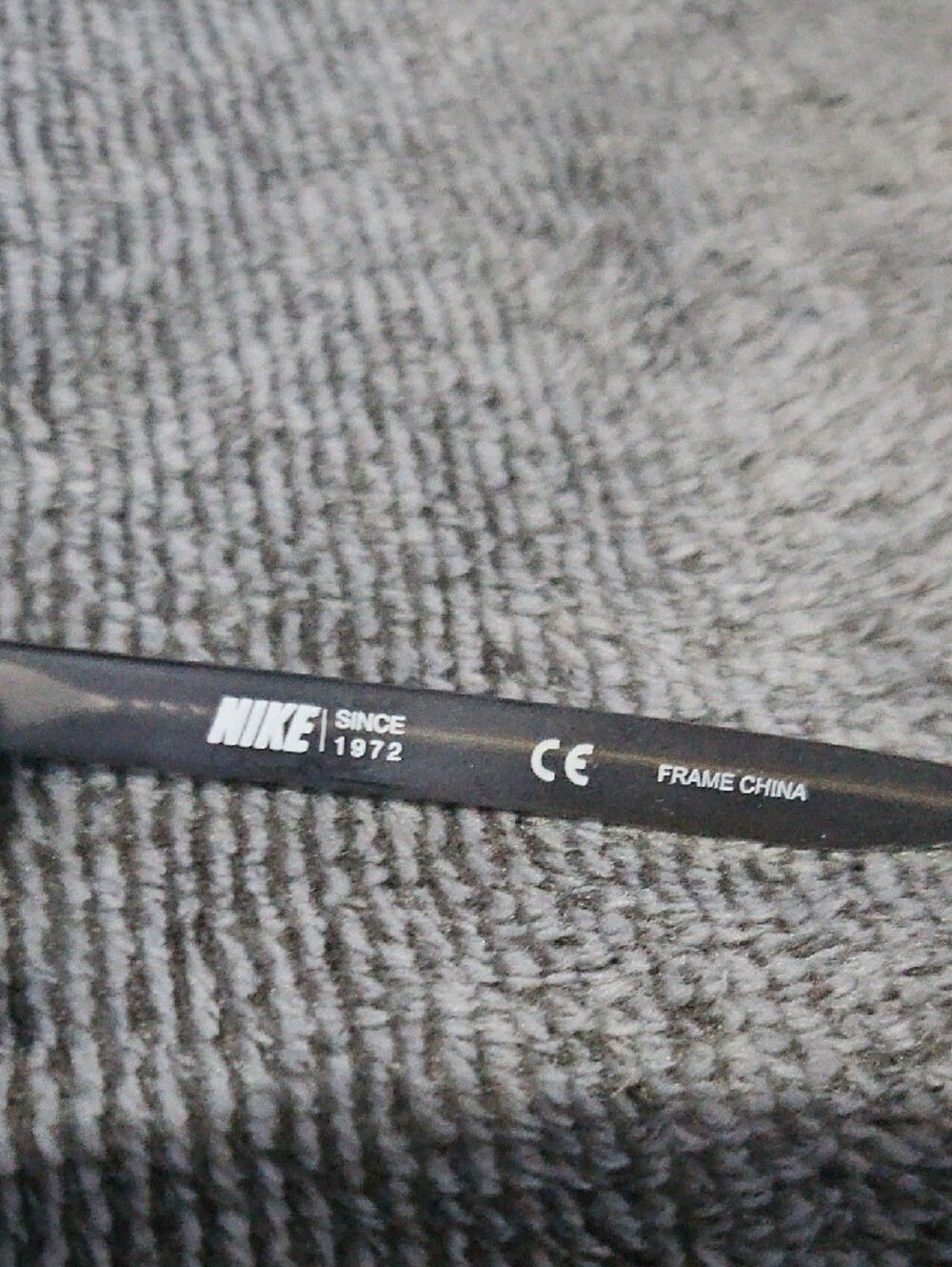 Nike! Just Do It Clear Eyeglass Frames with Dark Brown Temples Nike Swoosh On S - Picture 3 of 4